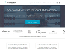 Tablet Screenshot of hostedhr.com